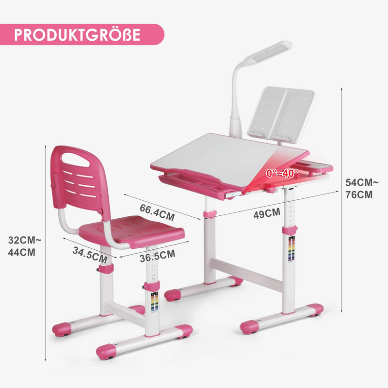 Ergonomisches Design, Kinderschreibtisch und Stuhl_voghion.com