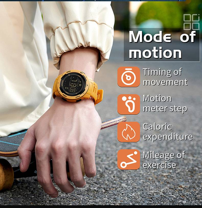 Sports Watch Calorie Pedometer Alarm Clock Waterproof Multifunctional Mountaineering Military Wind Shockproof Smart Watches For Men And Women._voghion.com