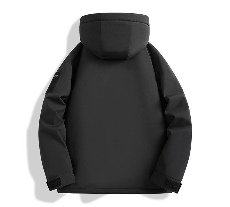 Herrenbekleidung Winter Paar Kapuzenjacke mit Graphen-Heizung - Leichter Steppmantel für kaltes Wetter - Schwarz, Dunkelmarineblau, Ahorngelb, Elfenbein_voghion.com