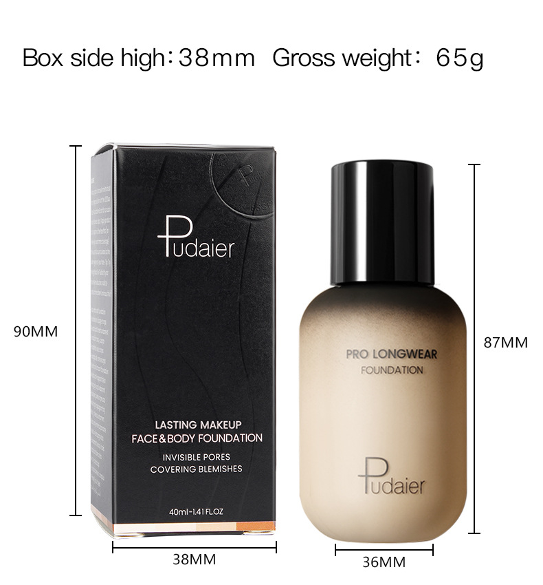 Kleine Flasche Make-up mit natürlicher flüssiger Foundation Concealer Gesicht reparierende feuchtigkeitsspendende BB-Creme Isoliercreme_voghion.com