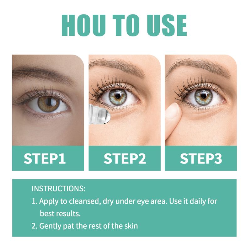 EELHOE Vision Enhance Roller, Relax Eye Vision Lindre Tørre Øyne Tretthet Pleie Massasjerull_voghion.com