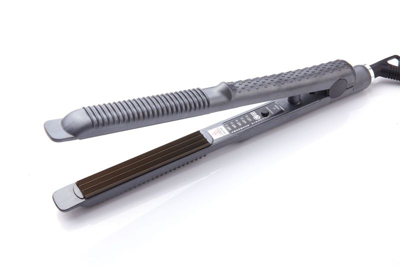 Piastra lisciante professionale stretta - 2 in 1 per ricci di mais e piastra per capelli per frangia e styling voluminoso_voghion.com