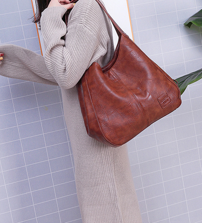 Nuova semplice borsa tote bag a tracolla inclinata a spalla singola in morbida pelle Lady Bag Fashion borsa per madre_voghion.com