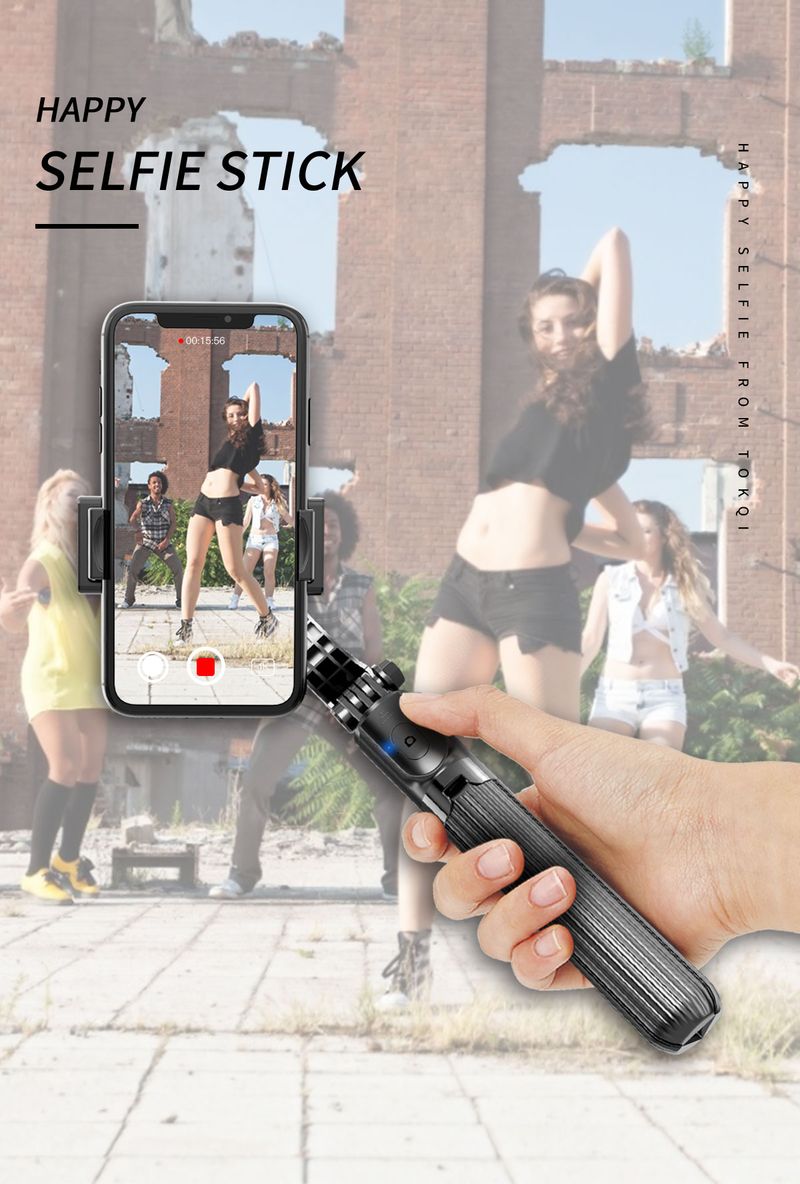 Stabilizzatore per festival musicali L08 stabilizzatore cardanico per treppiede portatile tascabile per selfie stick per smartphone iPhone_voghion.com