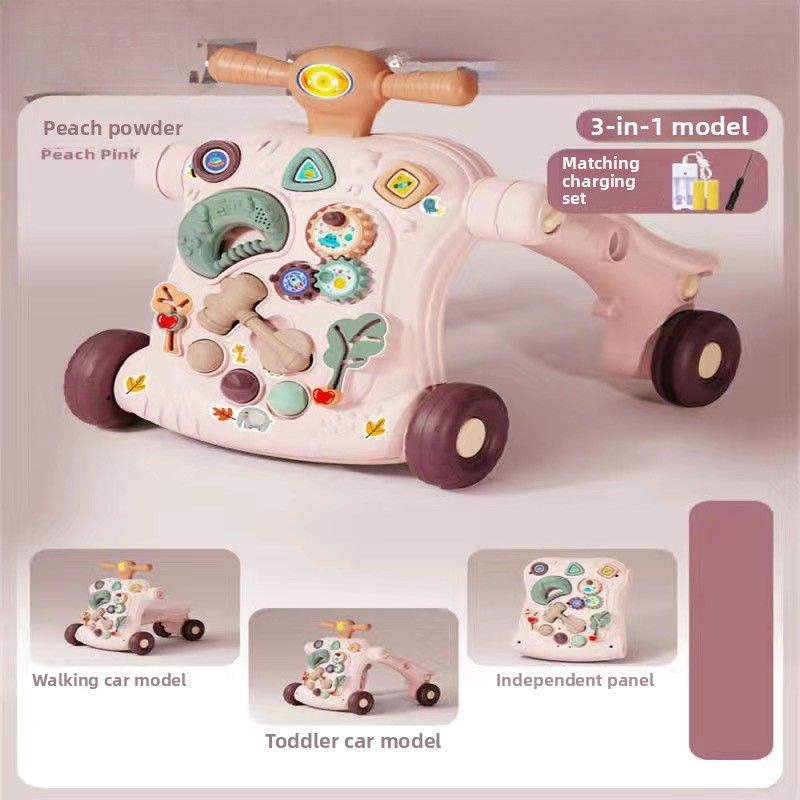 Cochecito de bebé 6 en 1, juguete musical, andador para aprender a caminar, de 0 a 36 meses_voghion.com