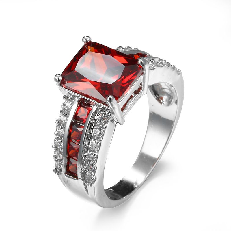 Unisex Mode Zirkon Ring Schmuck_voghion.com