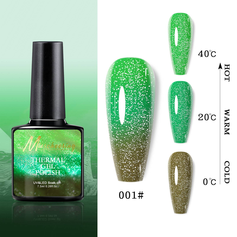 "3PCS"Temperature varying Aurora Broken diamond nail oil glue Opal Broken diamond glue canned glue Fairy color gradient nail_voghion.com