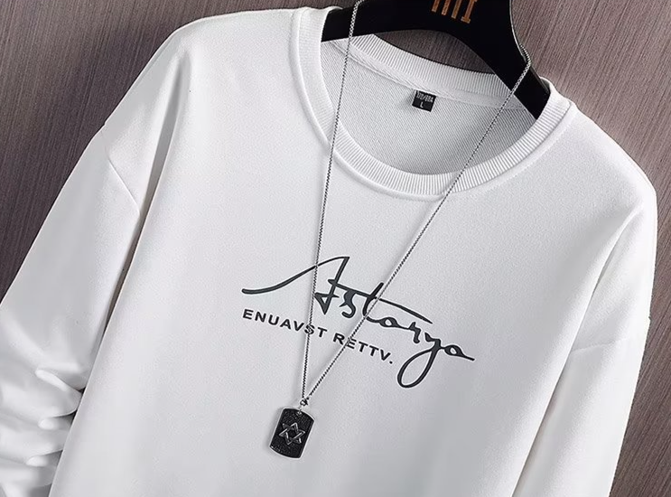 Men's Clothing Snow Long Sleeve Sweater Suit Men's Autumn New Thin Cotton Round Neck Pullover Fashionable Watermark Two piece Suit_voghion.com