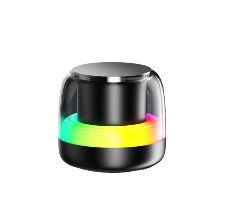 Langaton Bluetooth-kaiutin, suuren äänenvoimakkuuden minikaiutin, RGB-ulkokäyttöinen kannettava kannettava kannettava autoon asennettu pieni teräskanuuna_voghion.com