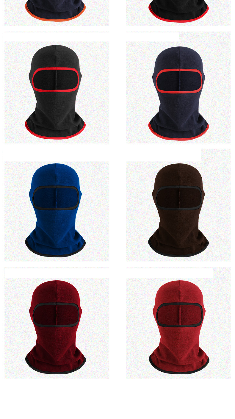 Gorro con capucha de forro polar para ciclismo, para otoño e invierno, para el frío, para esquí, deportes al aire libre, resistente al viento, cálido, protector facial._voghion.com