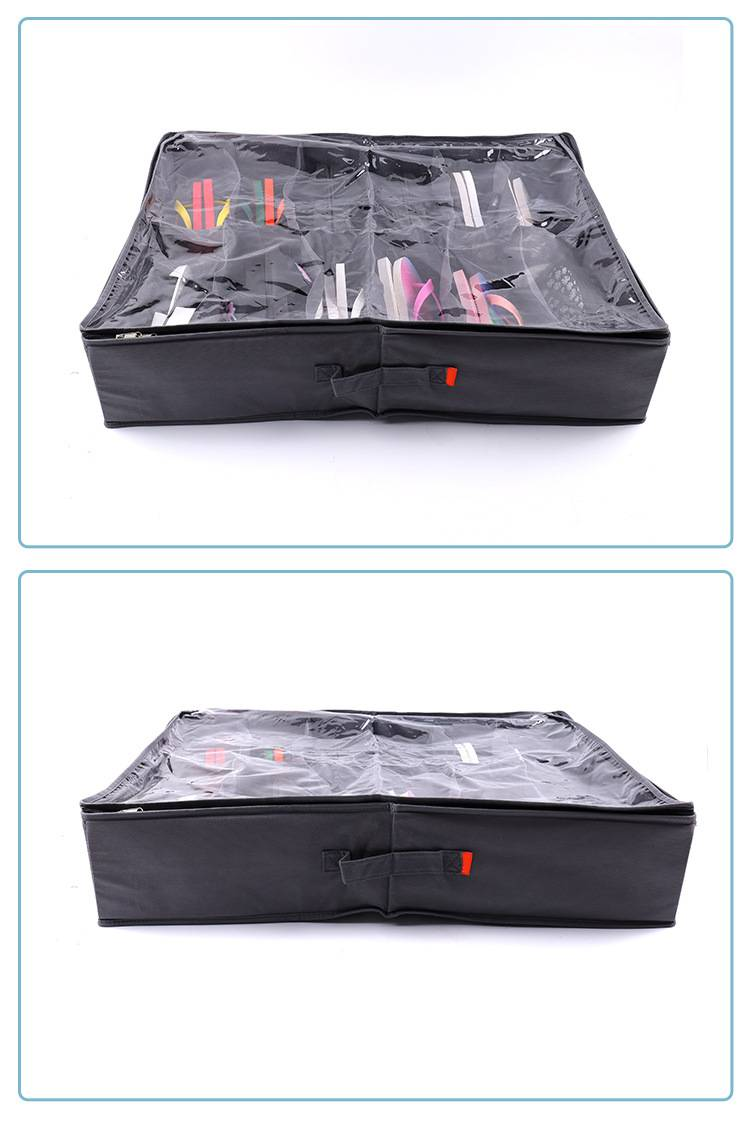 Schuhregale & Organizer Cube Style Durchsichtige Abdeckung Aufbewahrungstasche Faltbare Kleidung und Schuhe Box Staub- und Feuchtigkeitsschutz_voghion.com