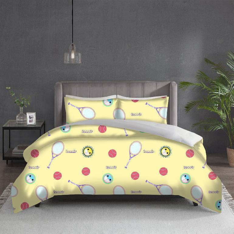 Fußball-Bettwäscheset mit Digitaldruck – Gebürsteter Poly-Baumwoll-Stoff – 14 Größen (90 x 90 cm bis 260 x 220 cm)_voghion.com