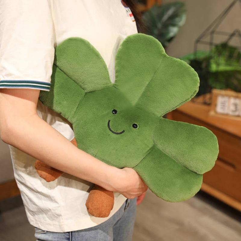 jellycat Clover Doll Fun Clover Greenery Plush Toy Doll Lucky Grass Good Luck Grass Pendant_voghion.com