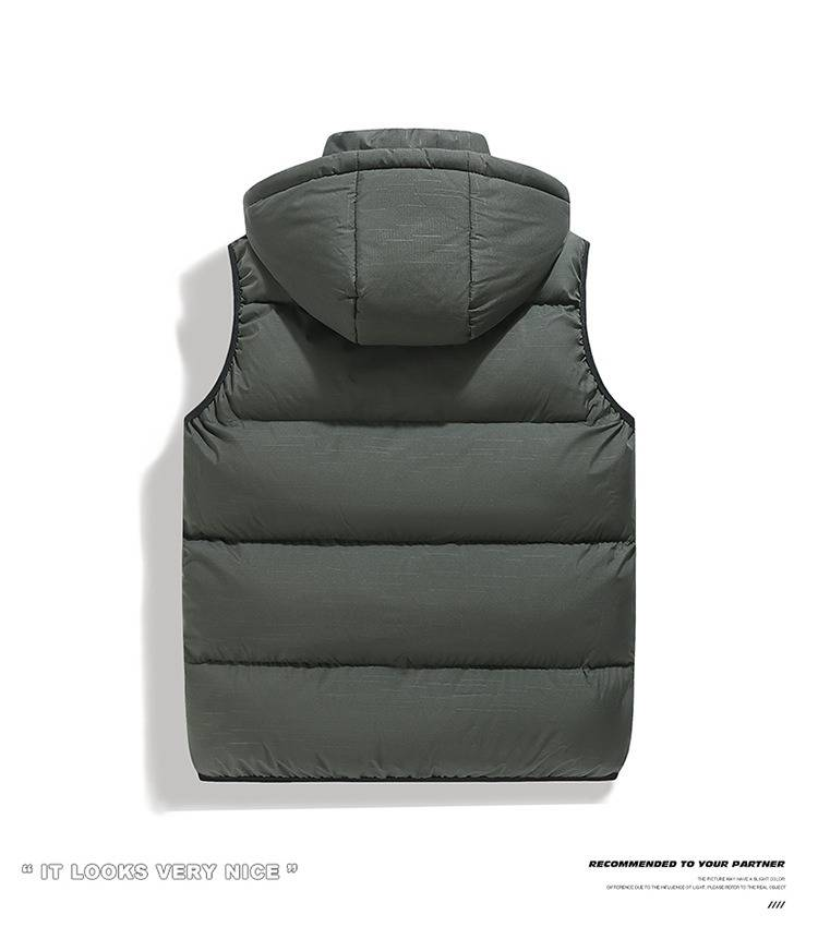 Gilet da uomo in cotone leggero al grafene, giacca invernale calda senza maniche, vestibilità slim, per casual e attività all'aperto_voghion.com