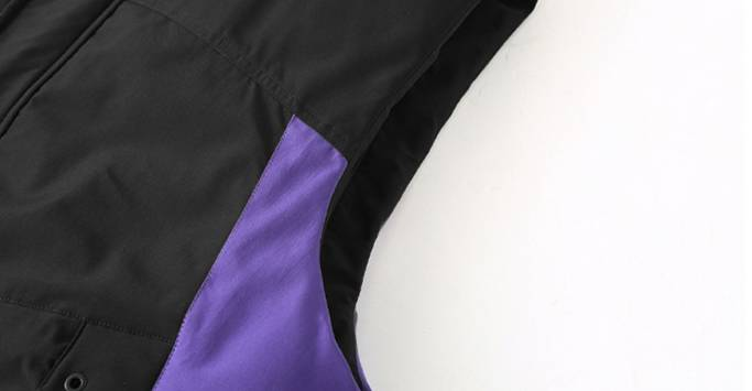 Gilet invernale in pile da uomo – Giacca senza maniche con fodera in cotone spesso e tasche laterali | Streetwear alla moda (L-6XL in nero/color block)_voghion.com