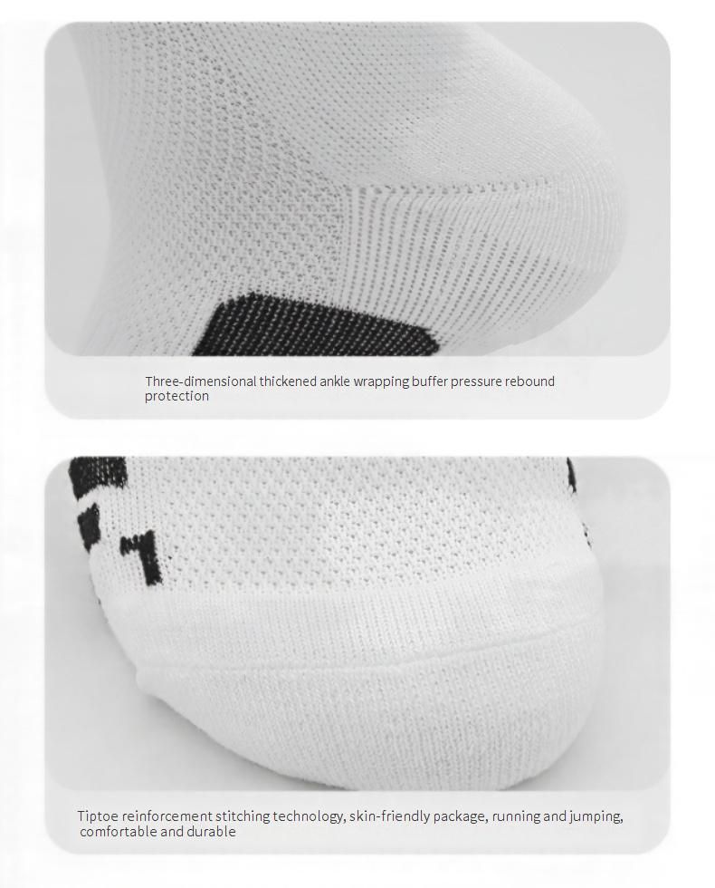 Elite Performance Basketball Socks For Men & Women - Moisture-Wicking, Anti-Slip, Cushioned With Terry Sole - Mid-Calf Athletic Socks For Running_voghion.com