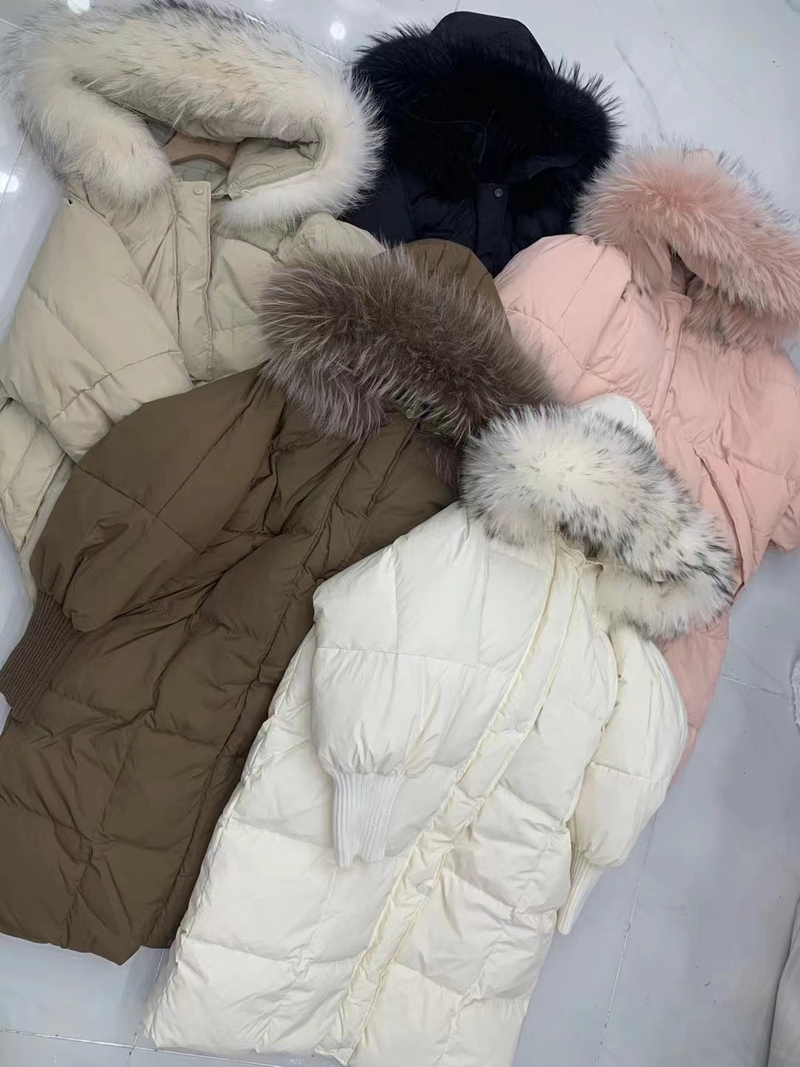 Damenmode lange Kapuzenjacke Warme Jacke_voghion.com
