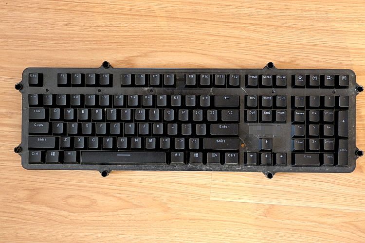 Lei Bo Einzelne transparente V500 Nical-Tastatur_voghion.com