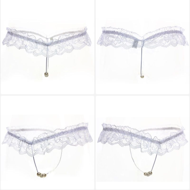 luckyqqyp Panties For Women, Thong, Pearl Lace Trim, Temptation, Triangle Panties, Sexy Temptation Wholesale_voghion.com