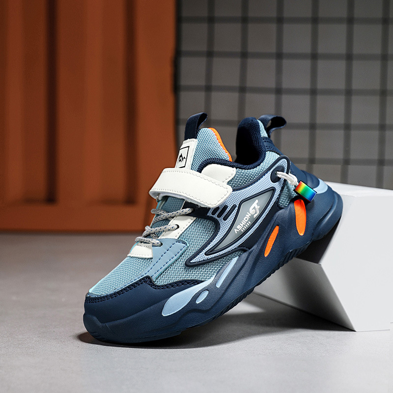 1879 Modello Autunno Inverno Bambini Grandi Sneakers in Pelle per Bambini Primavera Mesh Traspirante Scarpe da Corsa per Ragazzi_voghion.com