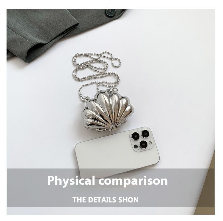 Korean version niche shell 2024 summer new chain mini cute shoulder versatile women's crossbody bag_voghion.com