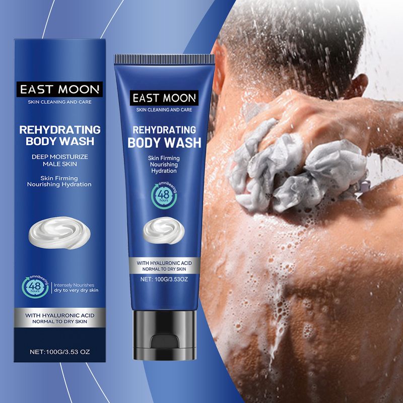 Hyaluronic Men Shower Gel Long Lasting Fragrance Improve Brighten Deep Moisturize Refresh Skin Help Exfoliator Body Wash Lotion_voghion.com