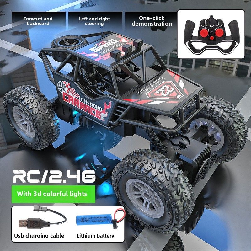 Five-way Remote Control Car Off-road Climbing Car Children's Remote Control Car Boy Gift Charging Toy Model Car_voghion.com