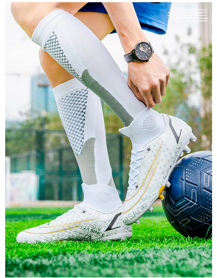 Scarpa da calcio alta per ragazzi e ragazze, tf spiker, turf foot, scarpe da allenamento per campus_voghion.com