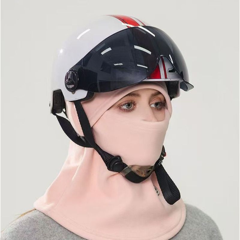 Winter Riding Headgear Windproof Cold-Proof Mask Motorcycle Electric Vehicle Warm Face UV_voghion.com