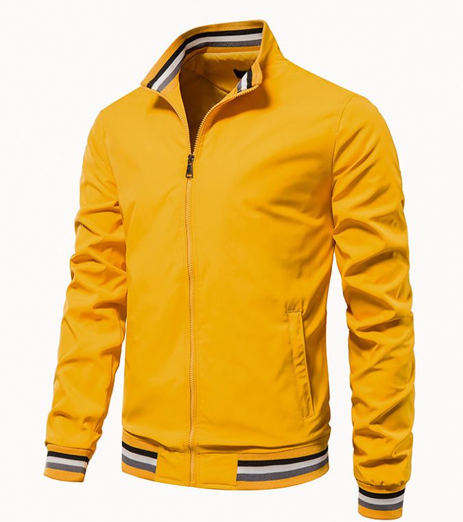 New Cross-Border Trade Casual Jacket For Men, Direct Sale, Spring And Autumn Sports Solid Color Men's Coat_voghion.com