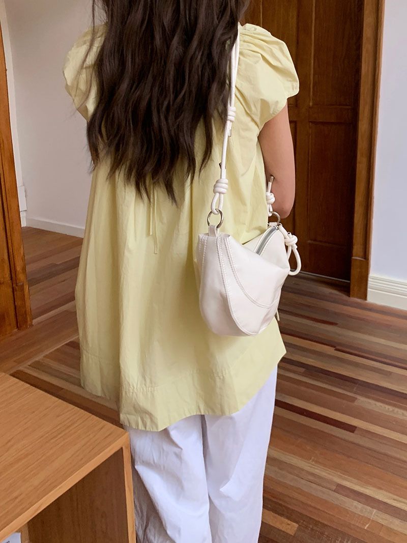 2025 Nuova borsa da ascella da donna, borsa da sella alla moda estiva, borsa a bastone francese, borsa a tracolla casual in PU per pendolari_voghion.com