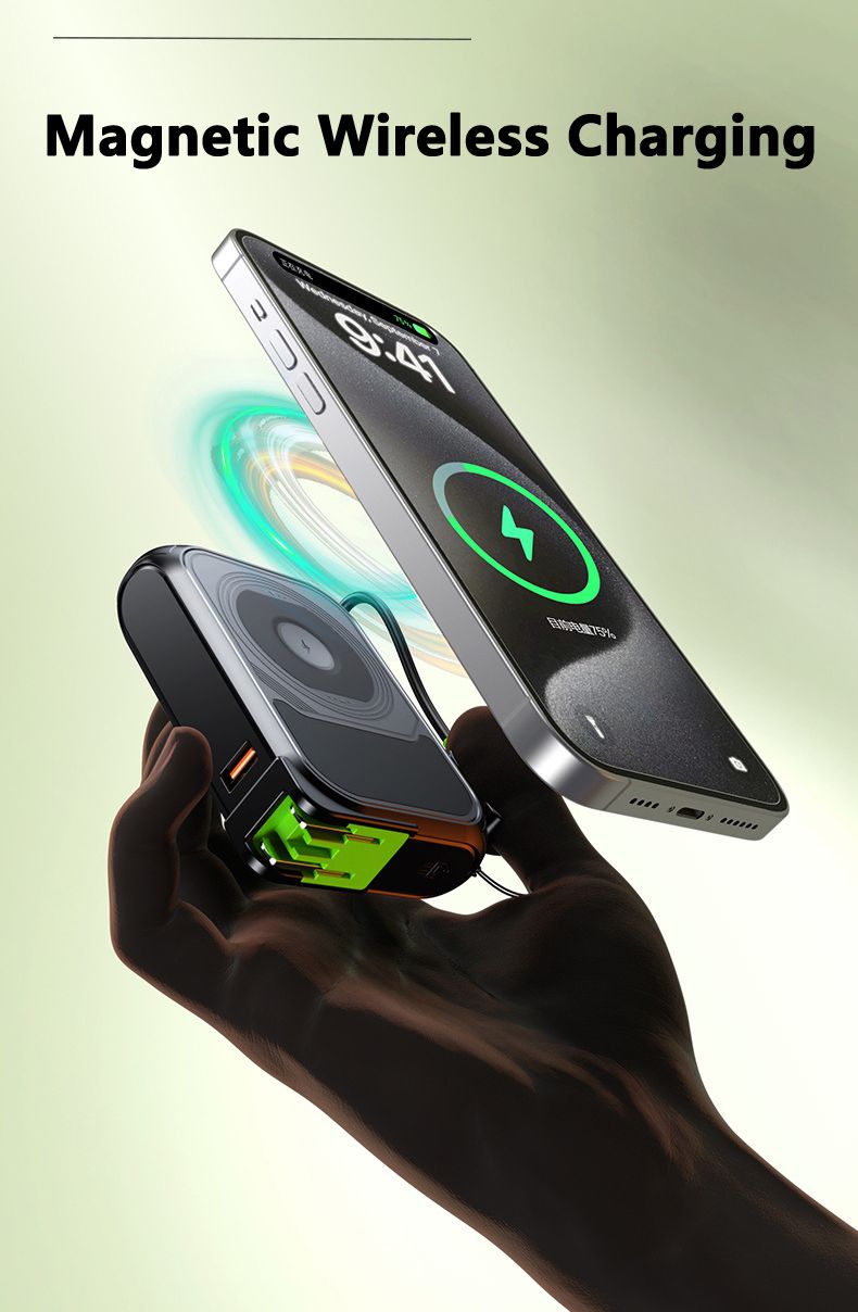 Caricabatterie rapido magnetico wireless da 22,5 W con supporto da parete per iPhone 16 X Samsung_voghion.com