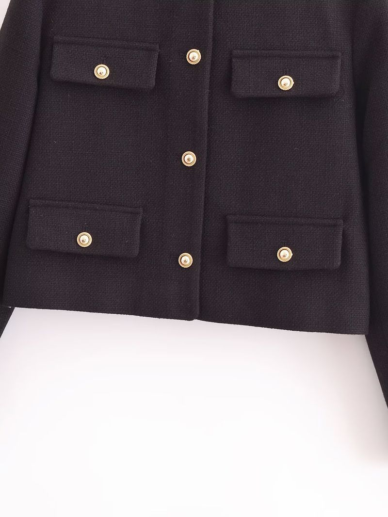 Women s clothing autumn and winter new fashionable temperament small fragrant style coarse spinning short jacket_voghion.com