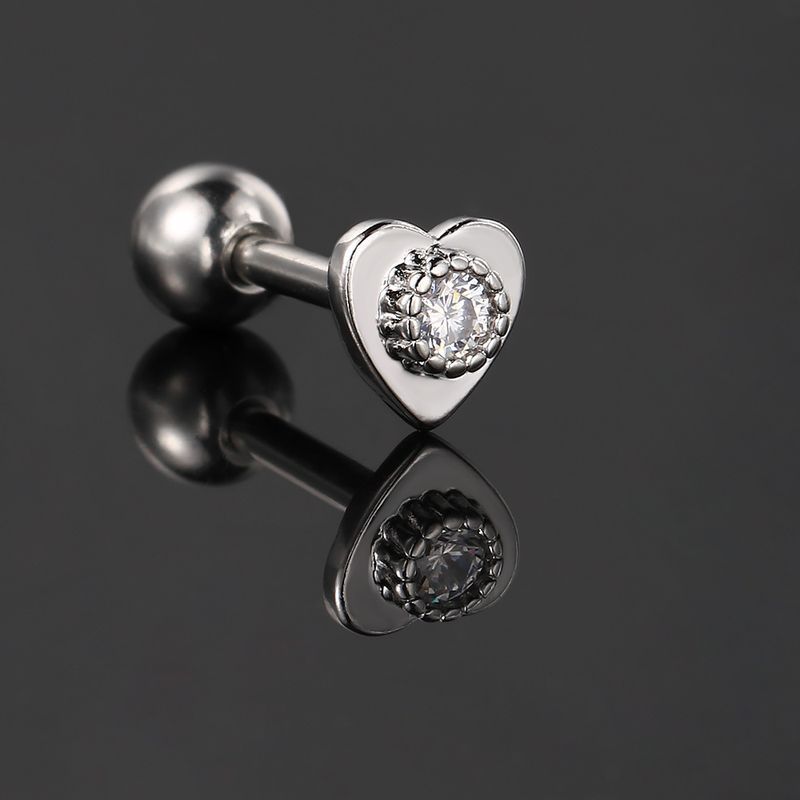 Unisex Nuovo Moda Piercing Osso Femmina Zircone Ciondolo Vite Mini Orecchini a Bottone_voghion.com