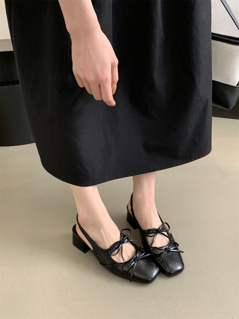 Damen Offene Zehensandalen 2025 Sommer Neue Französische Fee Wind Abend Zwergenabsatz Silber Einzelschuhe_voghion.com