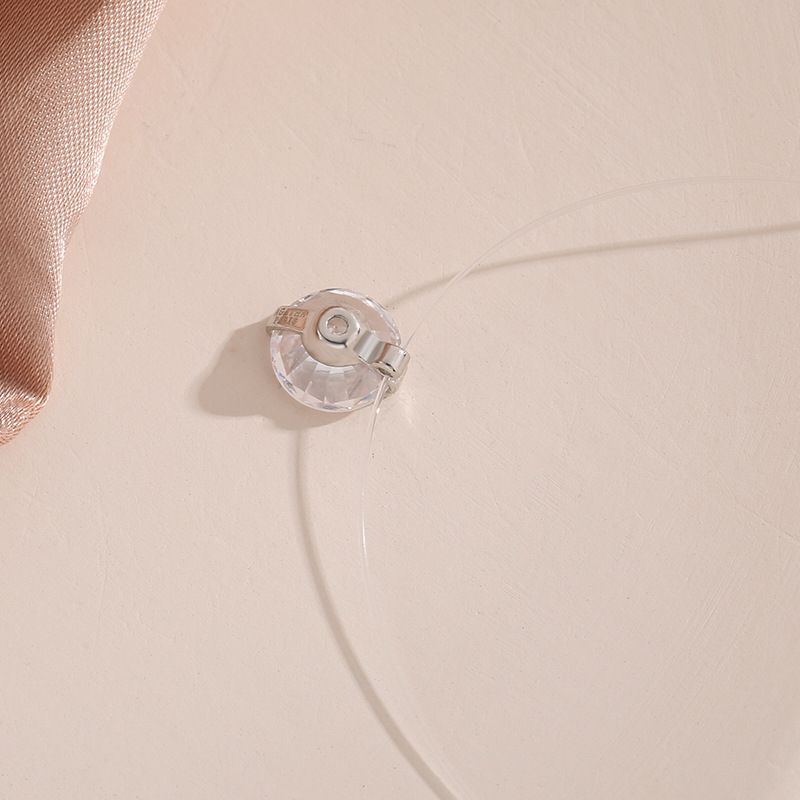 Aurora Atelier Collane da donna con lenza trasparente, pendenti con sfere di cristallo, gioielli da sposa di lusso, accessori alla moda per il collo_voghion.com