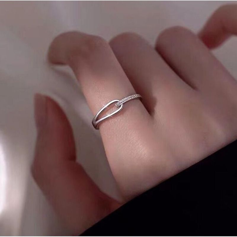 925 Sterling Silver Rupert's Tears Ring For Women, Ins Korean Version, Light Luxury, Simple Niche Design, High-end Feel,_voghion.com