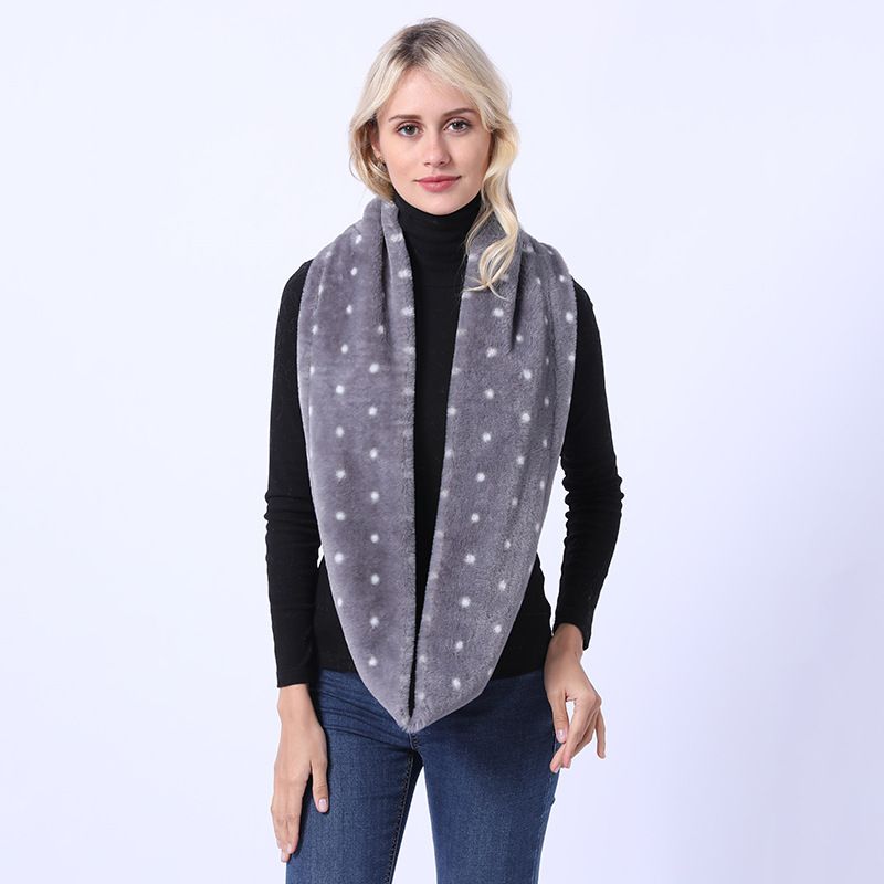 Seepferdchenhaar für Damen, Winter, warm, einfarbig, verdickter Halswärmer, Kaschmirschal_voghion.com