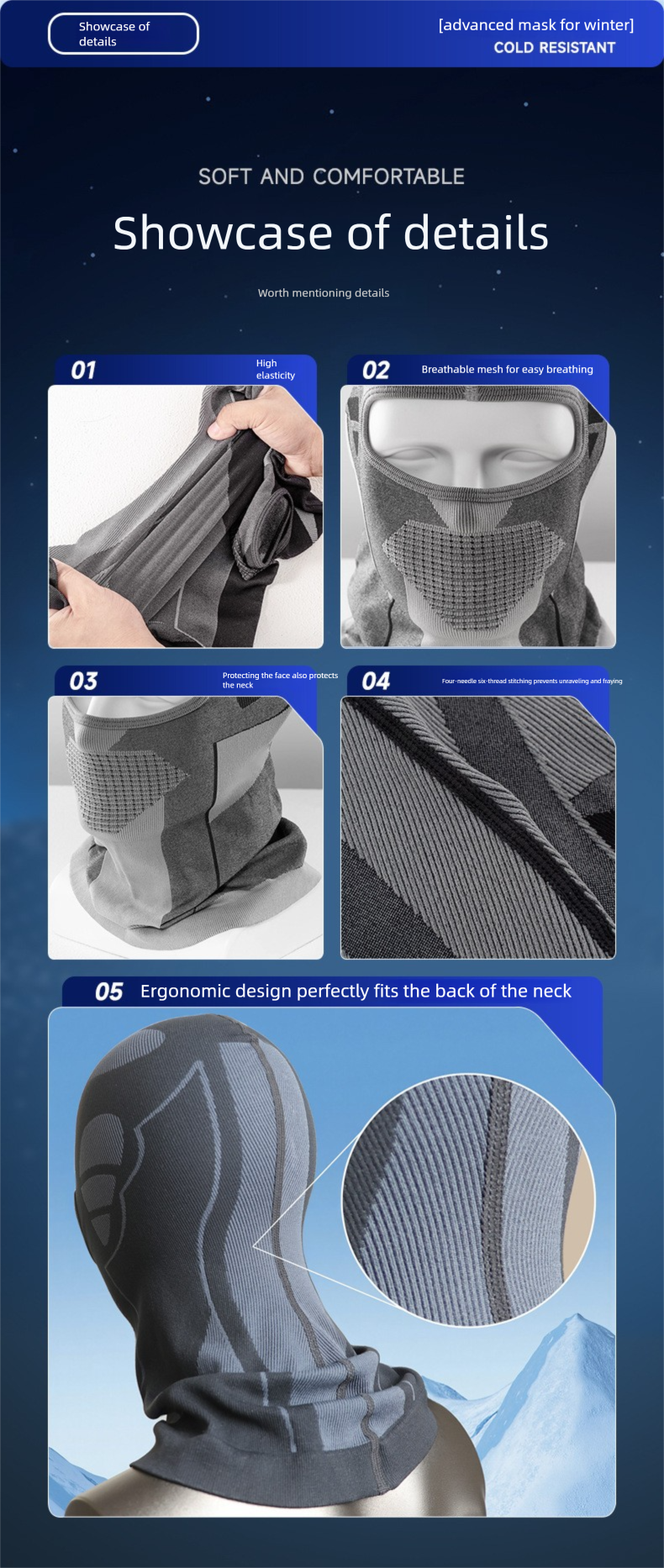 Maschera da sci antivento per ciclismo autunnale e invernale, antifreddo, calda, per uomini e donne, scaldacollo per moto_voghion.com