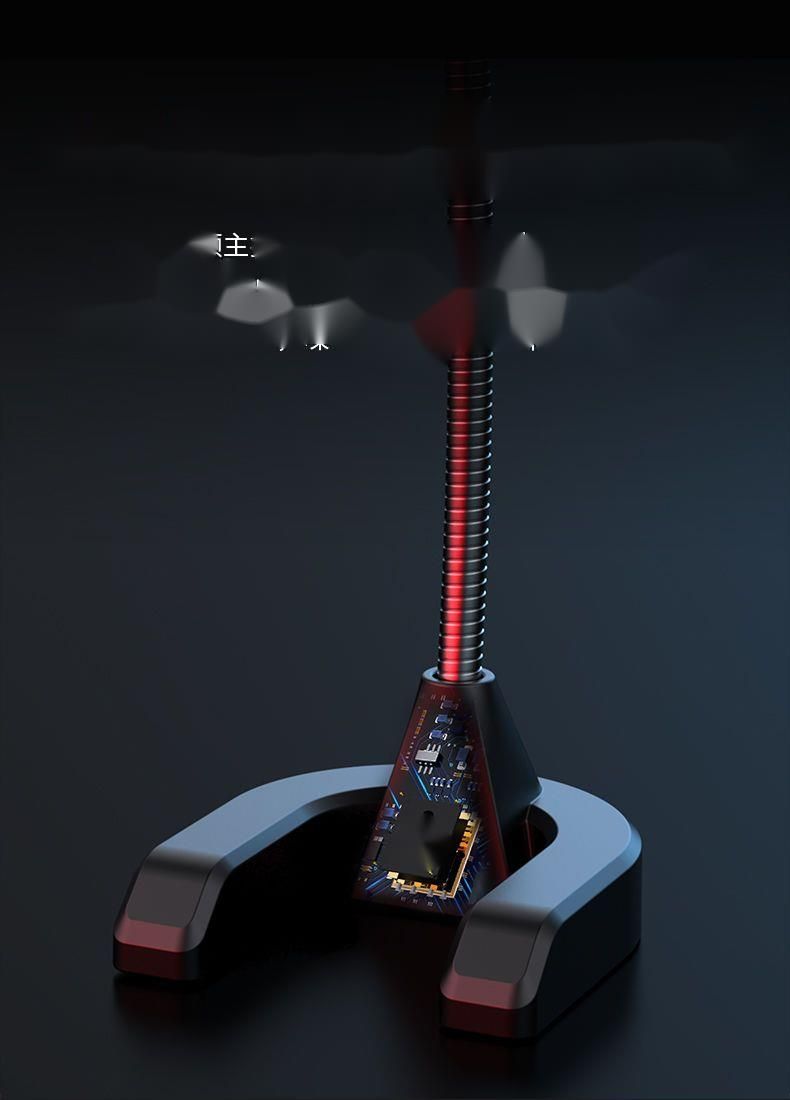 Microphone d'ordinateur de bureau pour diffusion en continu, utilisation à domicile, chat PUBG, jeux, enregistrement en direct, carte son vocale YY_voghion.com