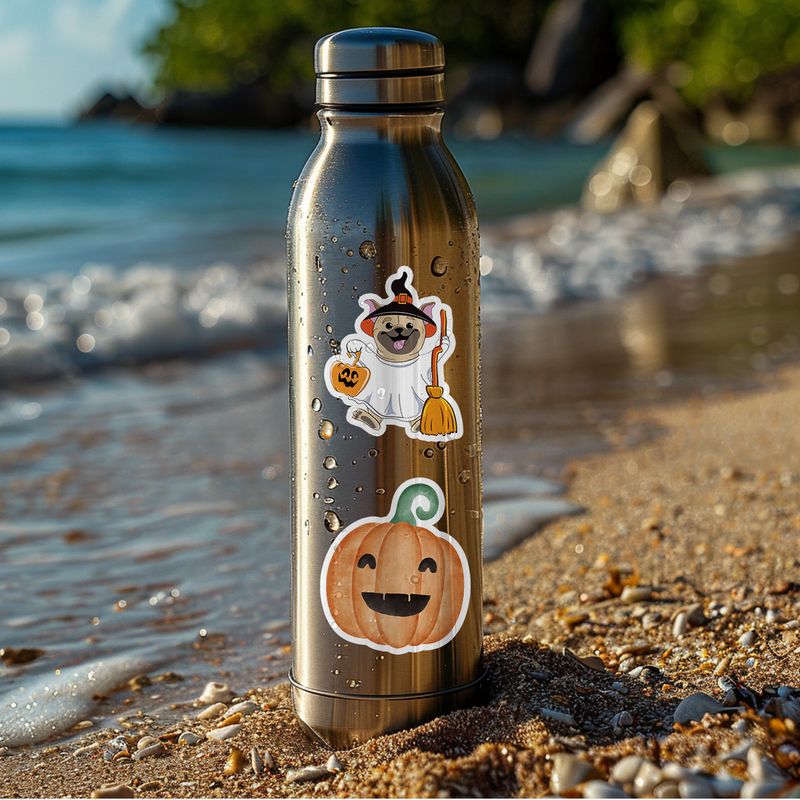 Stickers 100 Cute Halloween Graffiti Stickers For Cups, Computers, Luggage, Waterproof Decorative Stickers_voghion.com
