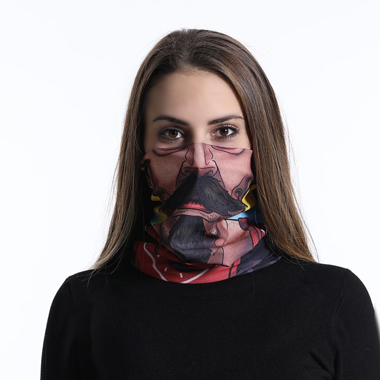 LazyZoom Seamless Magic Headscarf Outdoor Cycling Mask Dustproof Sunscreen Digital Versatile Face Towel_voghion.com