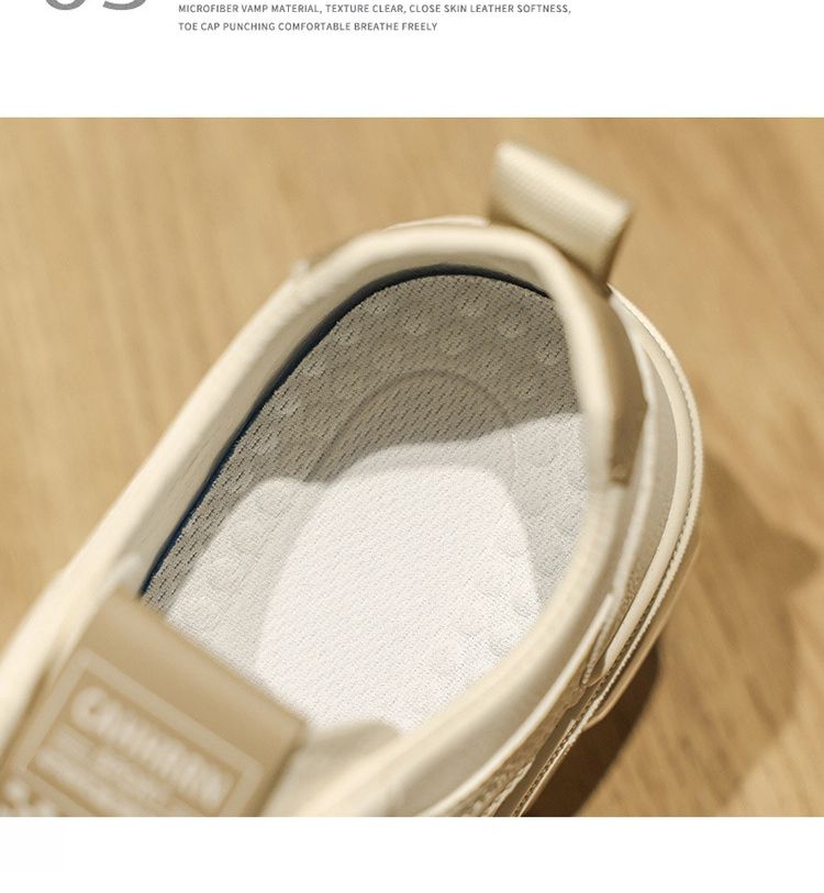 2025 New Comfortable Soft Leather Shoes Outdoor Flat Shoes Men's All-matching Round Toe Comfortable Skate Shoes White Shoes_voghion.com