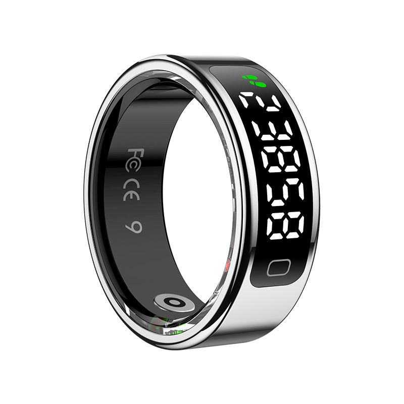 R11CQring Heart Rate Blood Oxygen Sleep Pedometer Sports Remote Photo Gesture Control Touch Screen Smart Ring_voghion.com