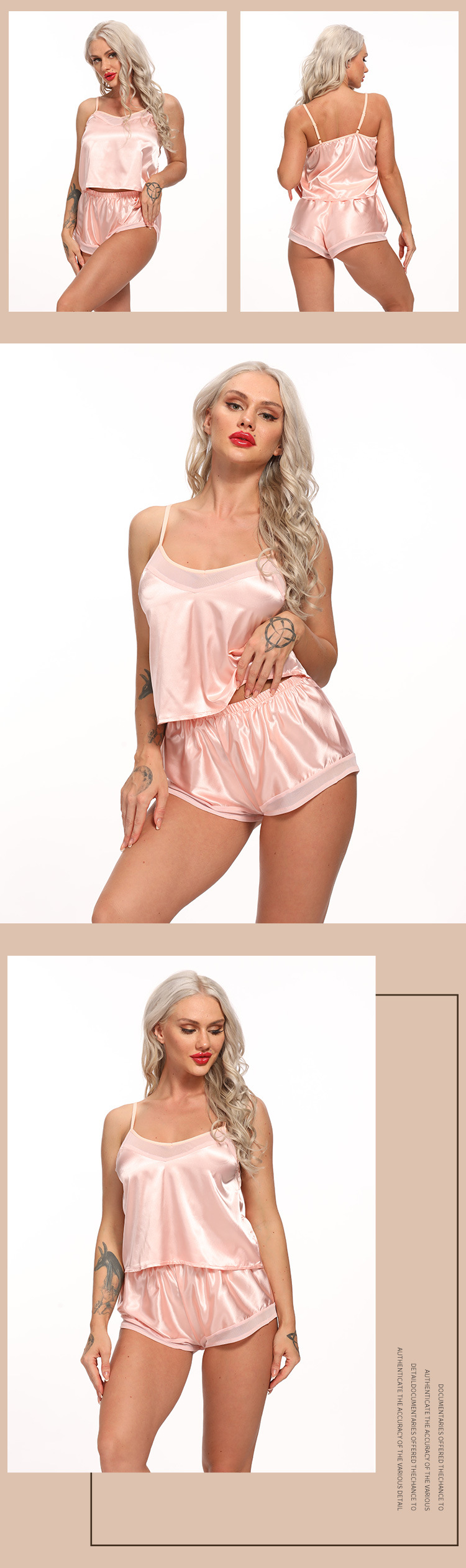 Erotische Dessous, sexy Pyjamas und Nachthemden, leidenschaftlich, heiß und kokett, transparentes und satiniertes Heimset_voghion.com