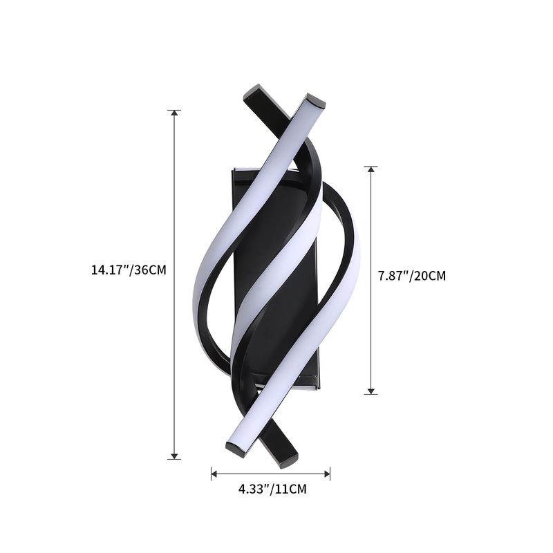 LED-Wandleuchte für den Innenbereich, 22 W, 2450 Lm, moderne Wandlampe, Wandleuchter für Schlafzimmer, 6500 K weißes Licht, für Esszimmer und Wohnzimmer_voghion.com