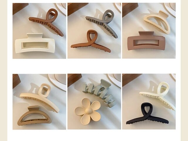 Set di copricapi nuove donne moda artiglio clip caffè nero acrilico grande artiglio per capelli coreano per ragazza clip barrette accessori per capelli_voghion.com