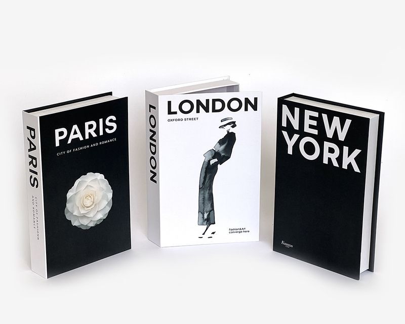 Modern enkel öppningsbar bok Modesimuleringsbok Skrivbordsdekorativa prydnader Kreativ förvaringslåda Gränsöverskridande_voghion.com
