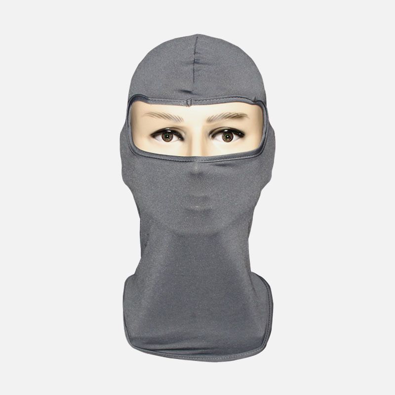 Maschera antivento con cappuccio in Lycra morbida LazyZoom per ciclismo all'aperto, bicicletta e moto. Protezione solare._voghion.com
