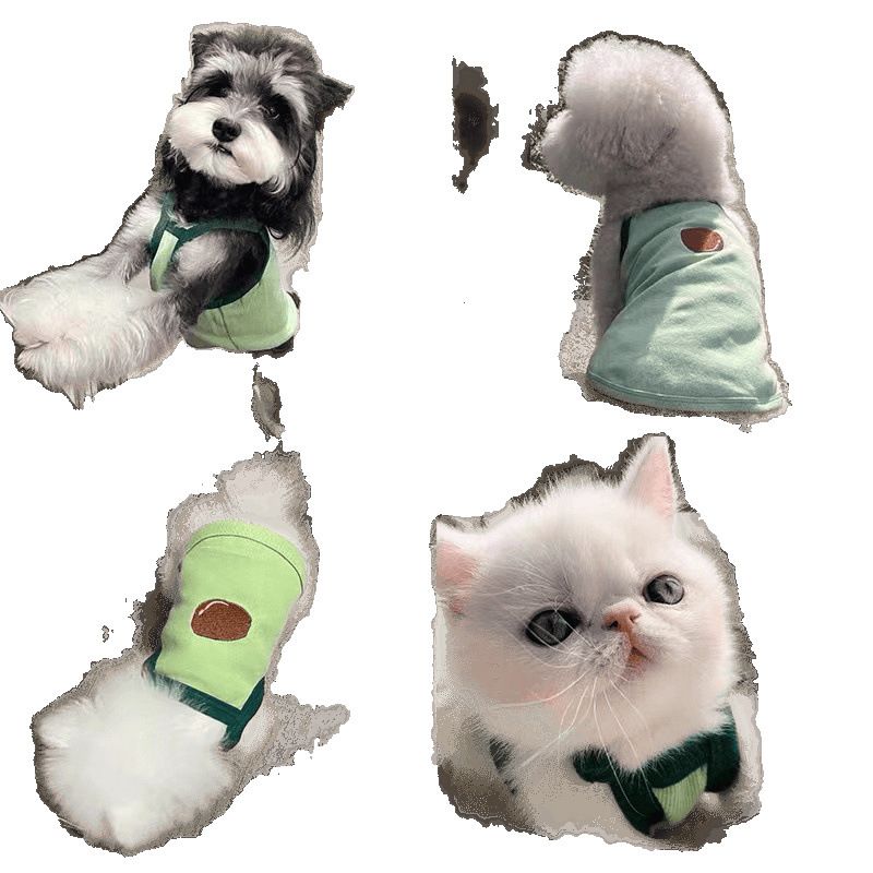 Pet Spring And Autumn Thin Style Teddy Bichon Pomeranian Cat Schnauzer Clothes Summer Small Dog Vest Factory_voghion.com
